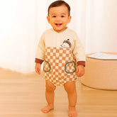 Little one will look adorable and feel cozy in the Hedgehog Picnic Onesie